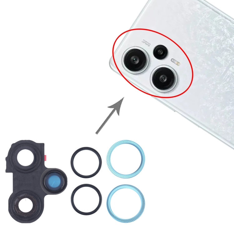 For Xiaomi Redmi Note 12 Turbo Camera Lens Cover (Blue) - Camera by buy2fix | Online Shopping UK | buy2fix