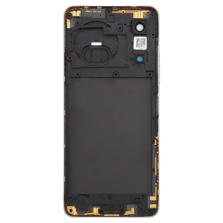 For ZTE nubia Music Z2353 Glass Battery Back Cover with Middle Frame / Camera Lens Cover(Yellow) - For ZTE by buy2fix | Online Shopping UK | buy2fix