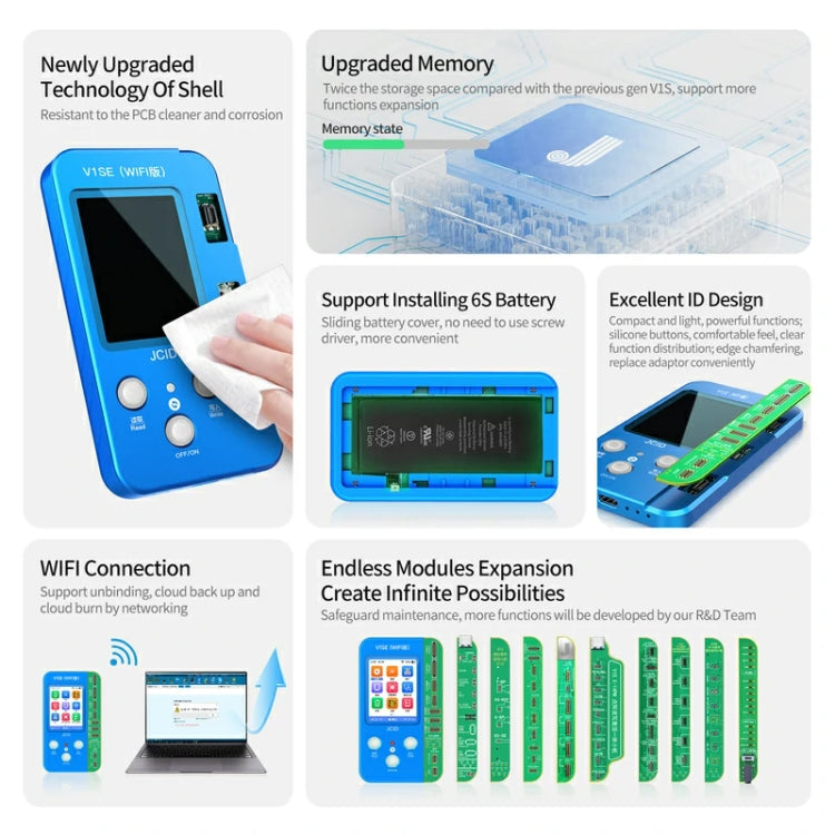 JC V1SE Mobile Phone Code Reading Programmer Set For iPhone - Repair Programmer by JC | Online Shopping UK | buy2fix