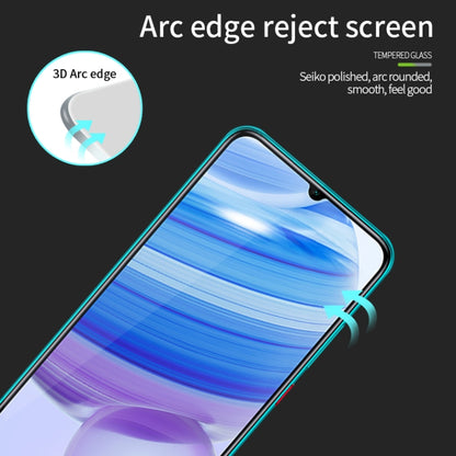 For Xiaomi Redmi 10X 5G MOFI 9H 3D Explosion-proof Curved Screen Tempered Glass Film(Black) -  by MOFI | Online Shopping UK | buy2fix