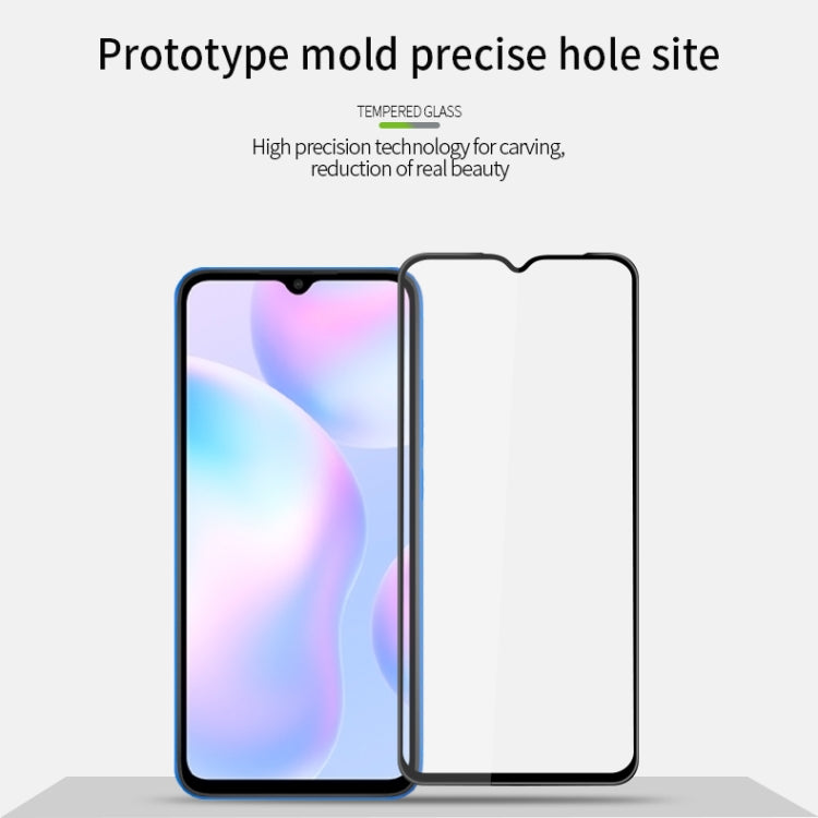 For Xiaomi Redmi 9A / 9C MOFI 9H 3D Explosion-proof Curved Screen Tempered Glass Film(Black) -  by MOFI | Online Shopping UK | buy2fix