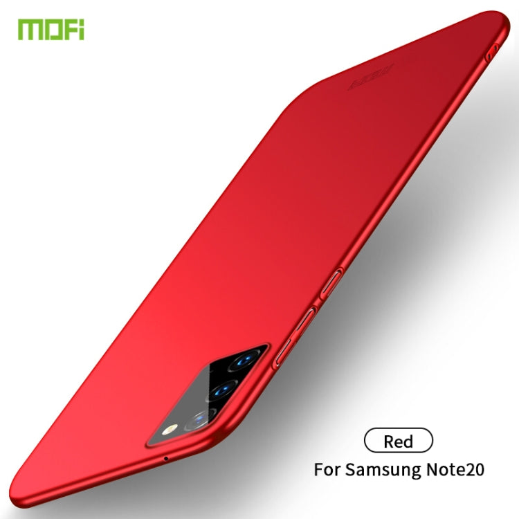 For Samsung Galaxy Note20 MOFI Frosted PC Ultra-thin Hard Case(Red) - Galaxy Note20 Cases by MOFI | Online Shopping UK | buy2fix