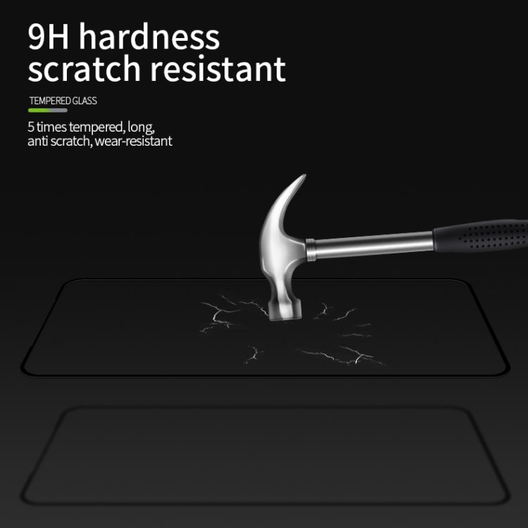 For vivo iQOO5 PINWUYO 9H 2.5D Full Screen Tempered Glass Film(Black) - vivo Tempered Glass by PINWUYO | Online Shopping UK | buy2fix