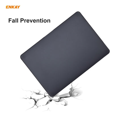 ENKAY 3 in 1 Matte Laptop Protective Case + US Version TPU Keyboard Film + Anti-dust Plugs Set for MacBook Pro 13.3 inch A1706 / A1989 / A2159 (with Touch Bar)(Orange) - MacBook Pro Cases by ENKAY | Online Shopping UK | buy2fix