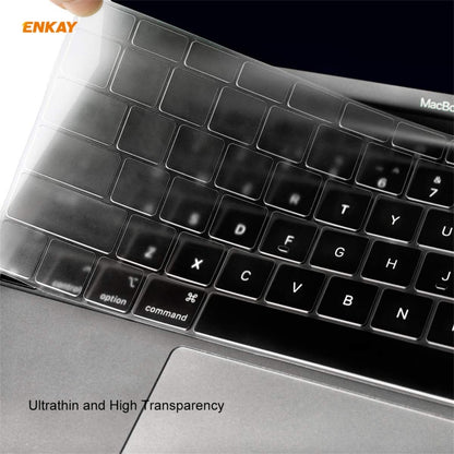 ENKAY 3 in 1 Matte Laptop Protective Case + EU Version TPU Keyboard Film + Anti-dust Plugs Set for MacBook Pro 13.3 inch A1706 / A1989 / A2159 (with Touch Bar)(Pink) - MacBook Pro Cases by ENKAY | Online Shopping UK | buy2fix