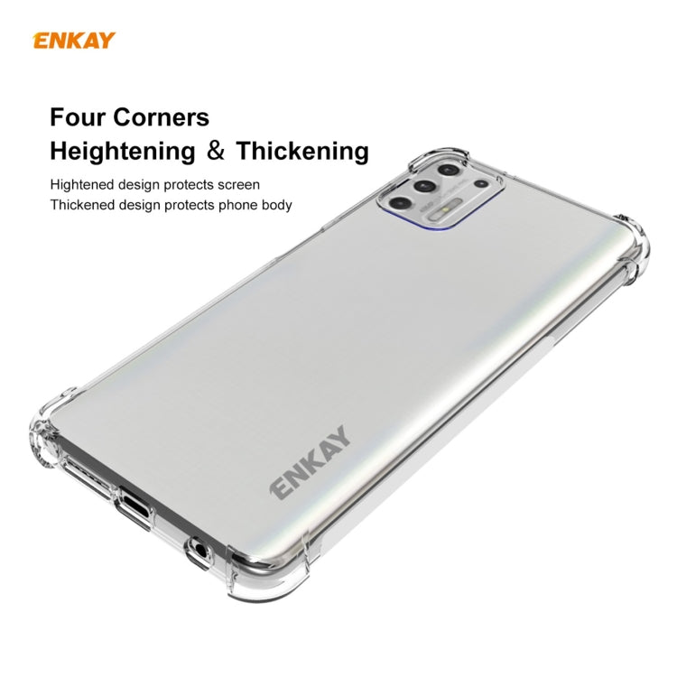 For Motorola Moto G Stylus 2021 Hat-Prince ENKAY Clear TPU Shockproof Case Soft Anti-slip Cover - Motorola Cases by ENKAY | Online Shopping UK | buy2fix