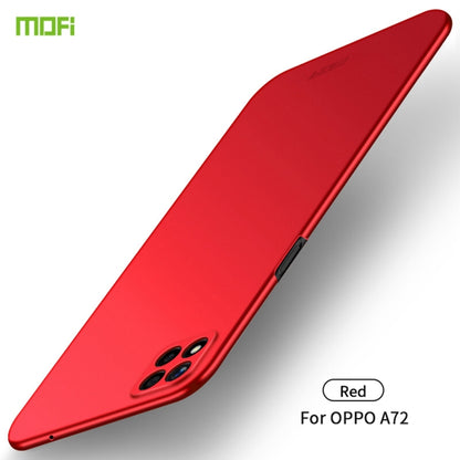 For OPPO A72 MOFI Frosted PC Ultra-thin Hard Case(Red) - OPPO Cases by MOFI | Online Shopping UK | buy2fix