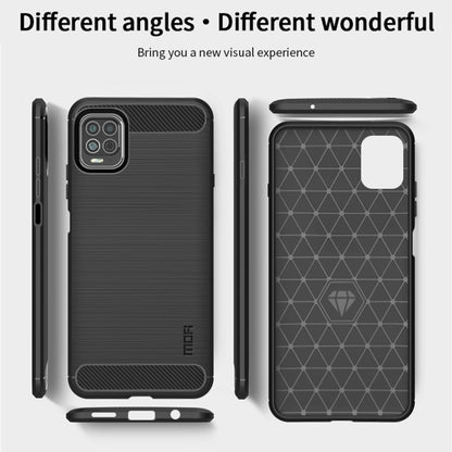 For Motorola Moto Edge S MOFI Gentleness Series Brushed Texture Carbon Fiber Soft TPU Case(Black) - Motorola Cases by MOFI | Online Shopping UK | buy2fix