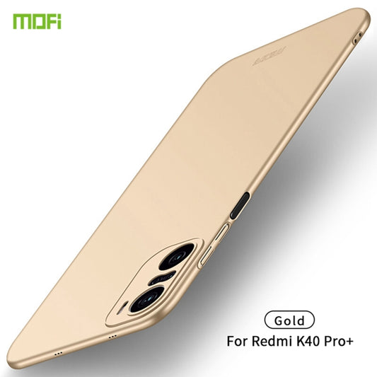 For Xiaomi Redmi K40 Pro+ / POCO F3 / 11i MOFI Frosted PC Ultra-thin Hard Case(Gold) - Xiaomi Cases by MOFI | Online Shopping UK | buy2fix