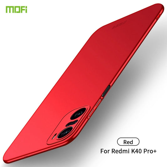 For Xiaomi Redmi K40 Pro+ / POCO F3 / 11i MOFI Frosted PC Ultra-thin Hard Case(Red) - Xiaomi Cases by MOFI | Online Shopping UK | buy2fix