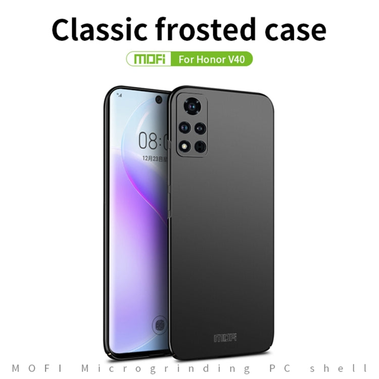 For Honor V40 MOFI Frosted PC Ultra-thin Hard Case(Black) - Honor Cases by MOFI | Online Shopping UK | buy2fix