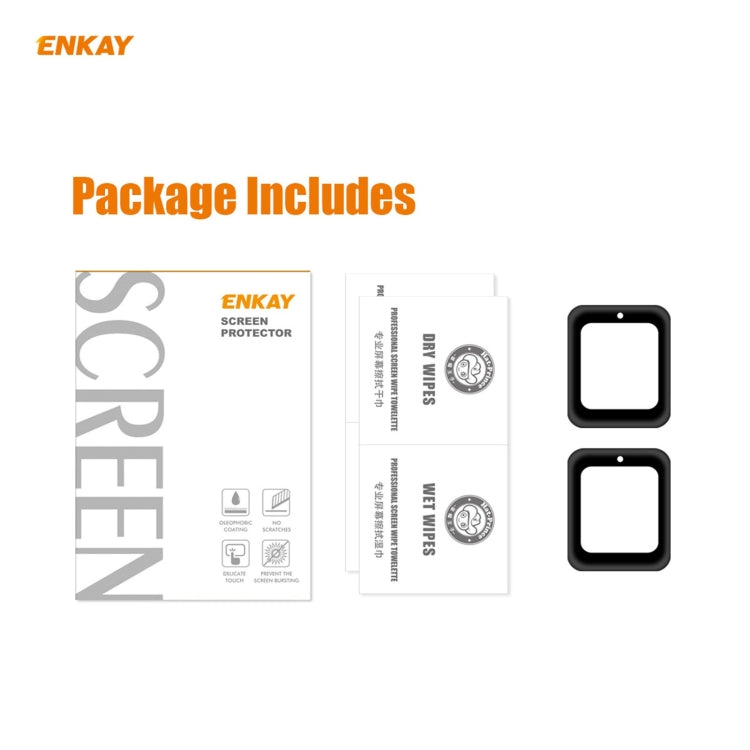 For Redmi Watch 2 PCS ENKAY Hat-Prince 3D Full Screen Soft PC Edge + PMMA HD Screen Protector Film - Screen Protector by ENKAY | Online Shopping UK | buy2fix