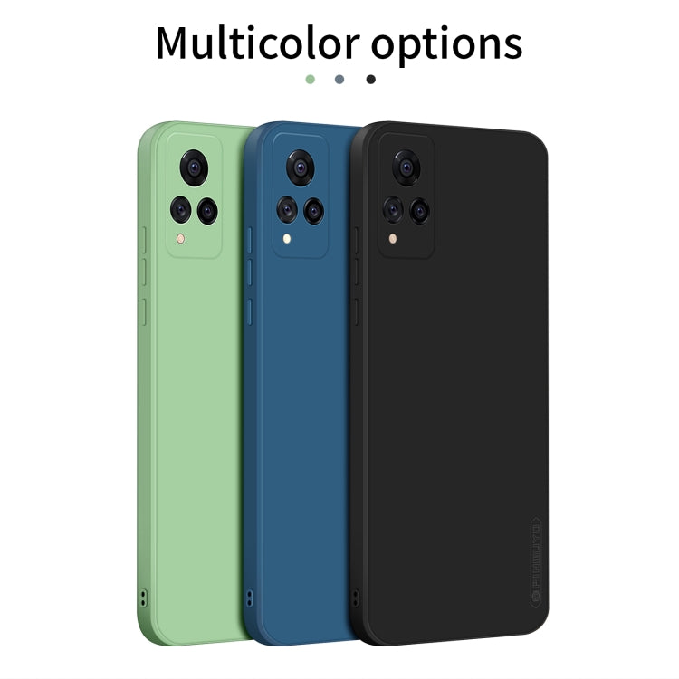 For vivo S9 PINWUYO Touching Series Liquid Silicone TPU Shockproof Case(Green) - OPPO Cases by PINWUYO | Online Shopping UK | buy2fix