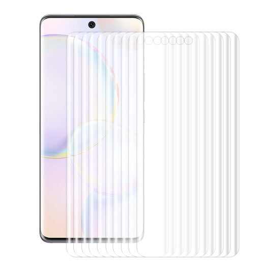 For Honor 50 10 PCS ENKAY Hat-Prince 3D Curved Full Coverage PET Hot Bending HD Screen Protector Soft Film Support Fingerprint Unlock - For Huawei by ENKAY | Online Shopping UK | buy2fix