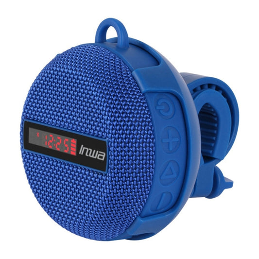 BT368 LED Digital Display Outdoor Portable IPX65 Waterproof Bluetooth Speaker(Blue) - Waterproof Speaker by buy2fix | Online Shopping UK | buy2fix