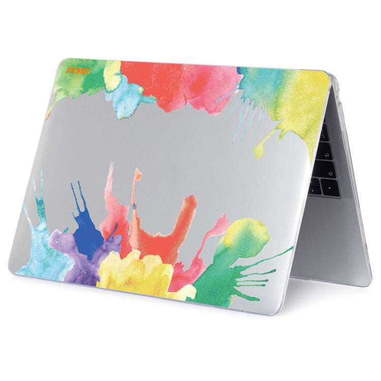 ENKAY Hat-Prince Forest Series Pattern Laotop Protective Crystal Case for MacBook Pro 16.2 inch A2485 2021/A2880 2023(Watercolor Pattern) - MacBook Pro Cases by ENKAY | Online Shopping UK | buy2fix