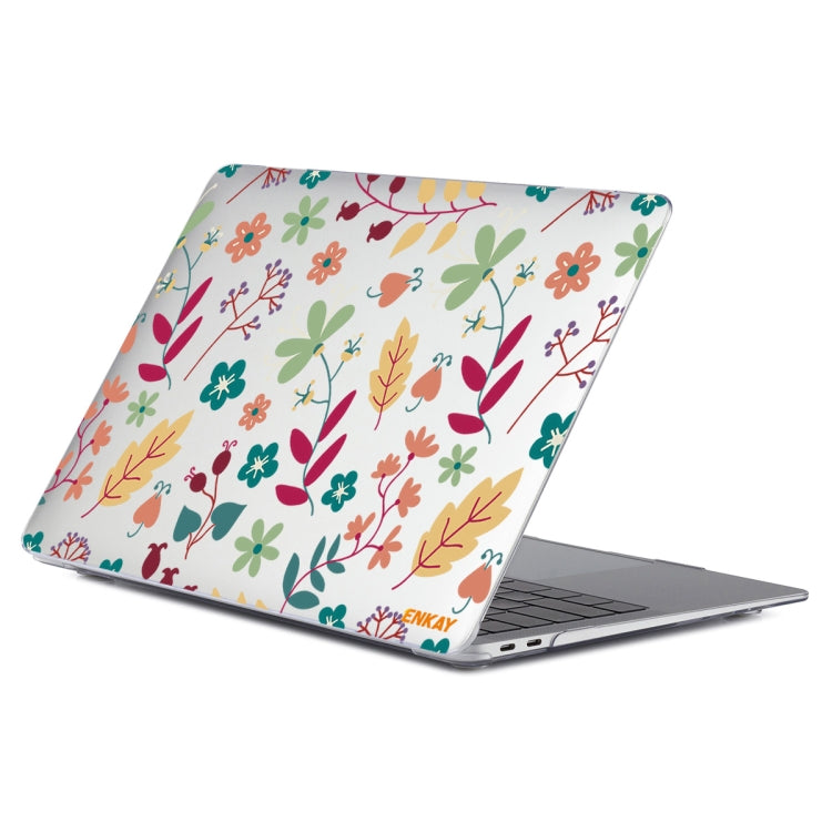 ENKAY Flower Series Pattern Laotop Protective Crystal Case For MacBook Pro 13.3 inch A2251 / A2289 / A2338 2020(Spring) - MacBook Pro Cases by ENKAY | Online Shopping UK | buy2fix