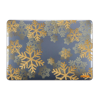 ENKAY Vintage Pattern Series Laotop Protective Crystal Case For MacBook Pro 13.3 inch A2251 / A2289 / A2338 2020(Golden Snowflake) - MacBook Pro Cases by ENKAY | Online Shopping UK | buy2fix