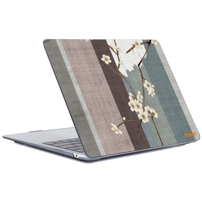 ENKAY Vintage Pattern Series Laotop Protective Crystal Case For MacBook Pro 14.2 inch A2442 (2021)(Plum Blossom) - MacBook Pro Cases by ENKAY | Online Shopping UK | buy2fix