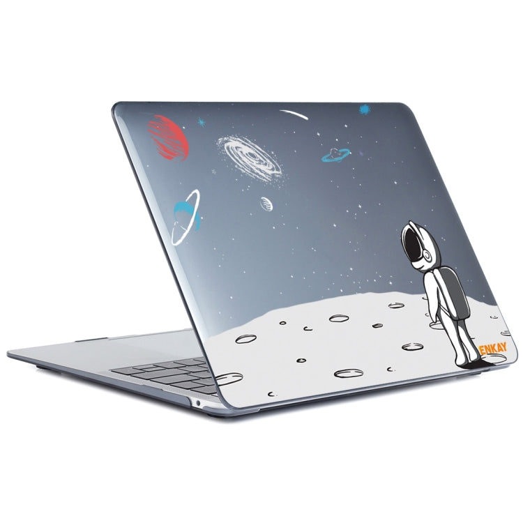 ENKAY Star Series Pattern Laotop Protective Crystal Case For MacBook Pro 16.2 inch A2485 2021/A2880 2023(Backpack Astronaut) - MacBook Pro Cases by ENKAY | Online Shopping UK | buy2fix