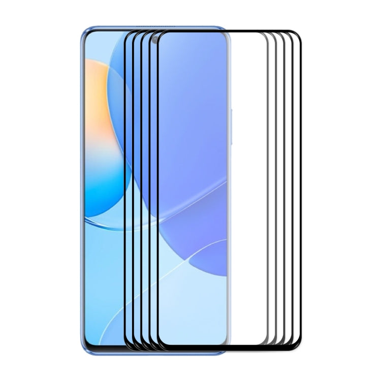 5 PCS For Huawei Nova 9 SE 5G ENKAY Full Glue 0.26mm 9H 2.5D Tempered Glass Full Film - Huawei Tempered Glass by ENKAY | Online Shopping UK | buy2fix