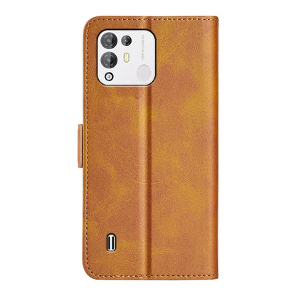 For Blackview A55 Pro Dual-side Magnetic Buckle Leather Phone Case(Yellow) - More Brand by buy2fix | Online Shopping UK | buy2fix