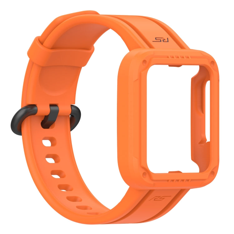 For Xiaomi Mi Watch Lite Silicone Solid Color Watch Band(Orange) - Watch Bands by buy2fix | Online Shopping UK | buy2fix