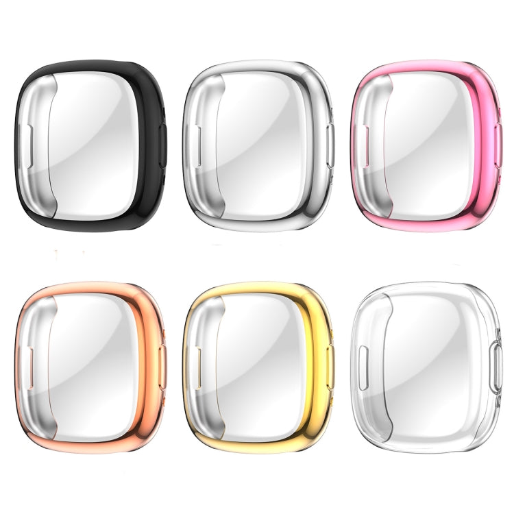 For Fitbit Versa 4 Shockproof TPU Protective Watch Case(Transparent) - Watch Cases by buy2fix | Online Shopping UK | buy2fix