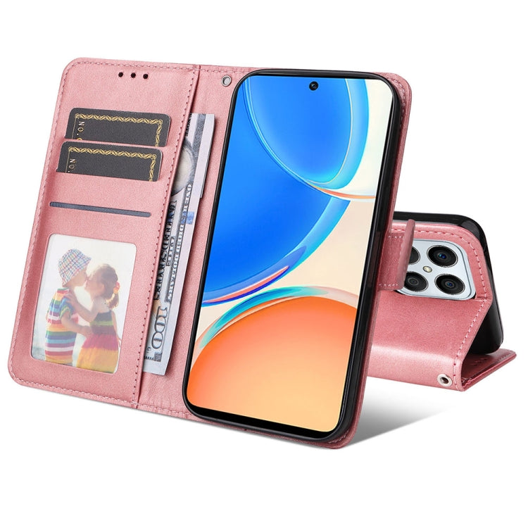 For Honor X8 / X30i / Play6T Pro JSM Calf Texture Leather Phone Case(Pink) - Honor Cases by JUNSUNMAY | Online Shopping UK | buy2fix