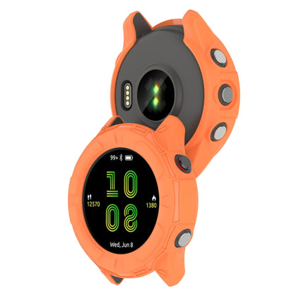 For Garmin Forerunner 255 Shockproof TPU Protective Watch Case(Orange) - Watch Cases by buy2fix | Online Shopping UK | buy2fix