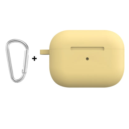 For Apple AirPods Pro 2 2022 ENKAY Thickened Silicone Protective Case with Keychain(Yellow) - For AirPods Pro 2 by ENKAY | Online Shopping UK | buy2fix