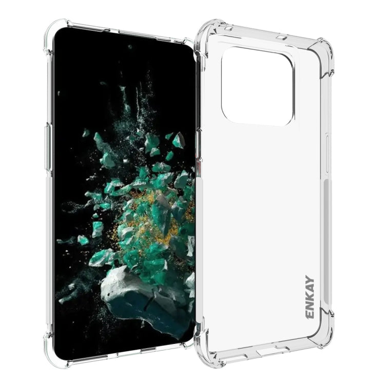 For OnePlus 10T 5G / Ace Pro ENKAY Clear TPU Shockproof Phone Case - OnePlus Cases by ENKAY | Online Shopping UK | buy2fix