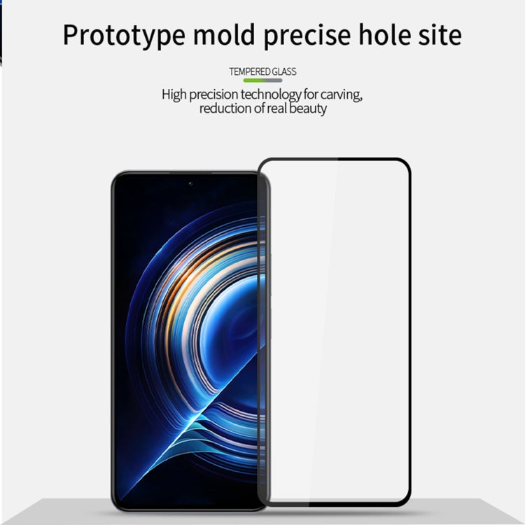 For Xiaomi Redmi K60/K60Pro PINWUYO 9H 2.5D Full Screen Tempered Glass Film(Black) -  by PINWUYO | Online Shopping UK | buy2fix