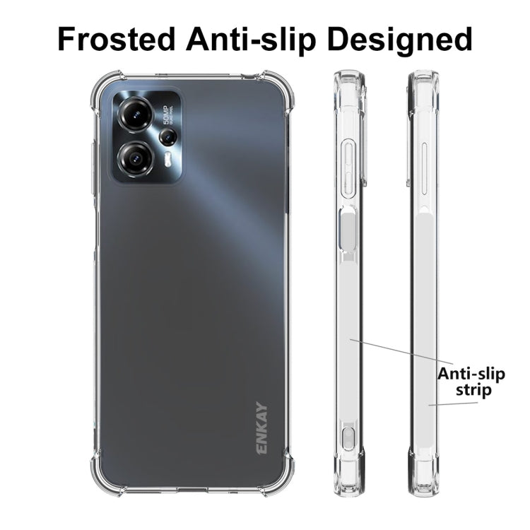 For Motorola Moto G23 4G ENKAY Hat-Prince Clear TPU Shockproof Phone Case - Motorola Cases by ENKAY | Online Shopping UK | buy2fix