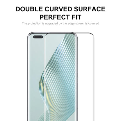 For Honor Magic5 Pro ENKAY 3D Hot Bending Edge Glue Tempered Glass Full Film with Lens Film - Honor Tempered Glass by ENKAY | Online Shopping UK | buy2fix