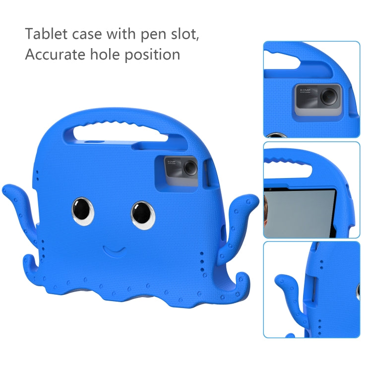 For Lenovo Tab M11 /Xiaoxin Pad 11 2024 Octopus Style EVA Hybrid PC Shockproof Tablet Case with Strap(Blue) - Lenovo by buy2fix | Online Shopping UK | buy2fix