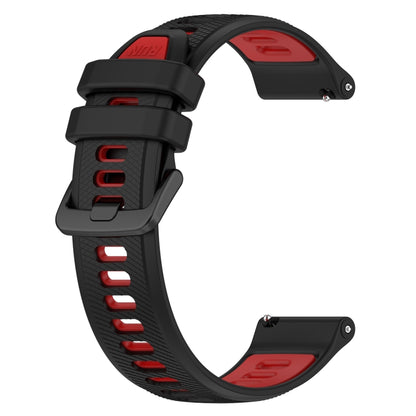 For Honor Watch GS 3i 22mm Sports Two-Color Silicone Watch Band(Black+Red) - Watch Bands by buy2fix | Online Shopping UK | buy2fix