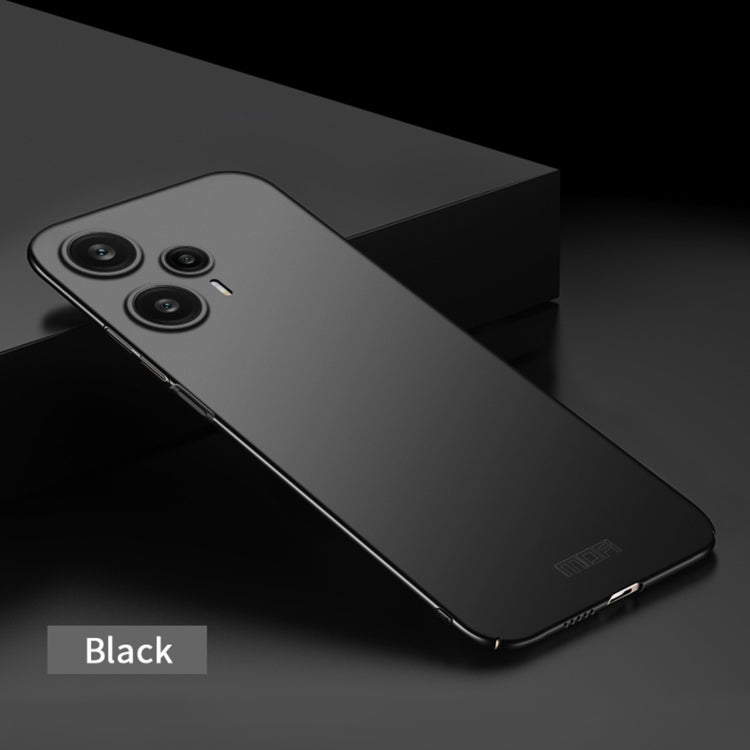 For?Redmi Note 12 Turbo 5G MOFI Micro-Frosted PC Ultra-thin Hard Phone Case(Black) - Xiaomi Cases by MOFI | Online Shopping UK | buy2fix