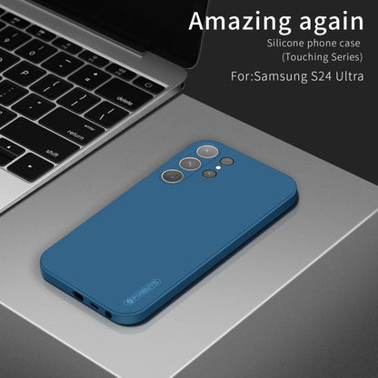 For Samsung Galaxy S24 Ultra 5G PINWUYO Sense Series Liquid Silicone TPU Phone Case(Blue) - Galaxy S24 Ultra 5G Cases by PINWUYO | Online Shopping UK | buy2fix