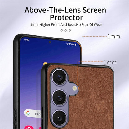 For Samsung Galaxy S25 5G Retro Skin-feel Ring Card Wallet Phone Case(Brown) - Galaxy S25 5G Cases by buy2fix | Online Shopping UK | buy2fix