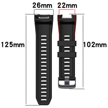 For Garmin Instinct 2X Sports Silicone Replacement Watch Band(White) - Watch Bands by buy2fix | Online Shopping UK | buy2fix