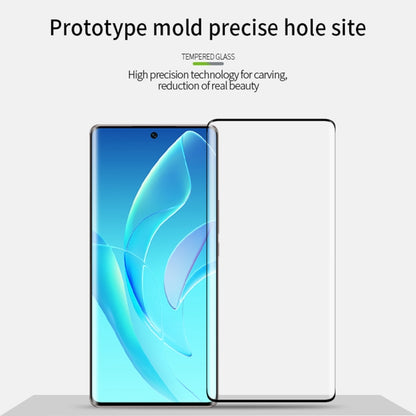 For Honor 90 PINWUYO 9H 3D Hot Bending Tempered Glass Film(Black) - Honor Tempered Glass by PINWUYO | Online Shopping UK | buy2fix