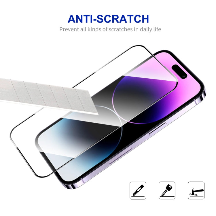 For iPhone 16 5pcs ENKAY Full Glue High Aluminum-silicon Tempered Glass Film - iPhone 16 Tempered Glass by ENKAY | Online Shopping UK | buy2fix