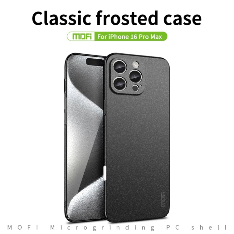 For iPhone 16 Pro Max MOFI Fandun Series Frosted PC Ultra-thin All-inclusive Phone Case(Green) - iPhone 16 Pro Max Cases by MOFI | Online Shopping UK | buy2fix