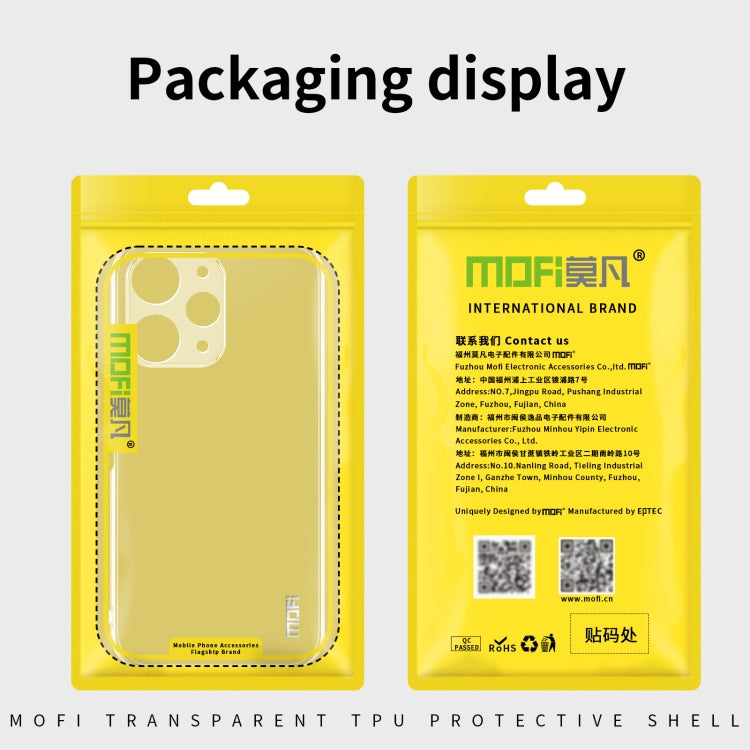 For Xiaomi Redmi Note 14 5G MOFI Ming Series Ultra-thin TPU Phone Case(Transparent) - Note 14 Cases by MOFI | Online Shopping UK | buy2fix