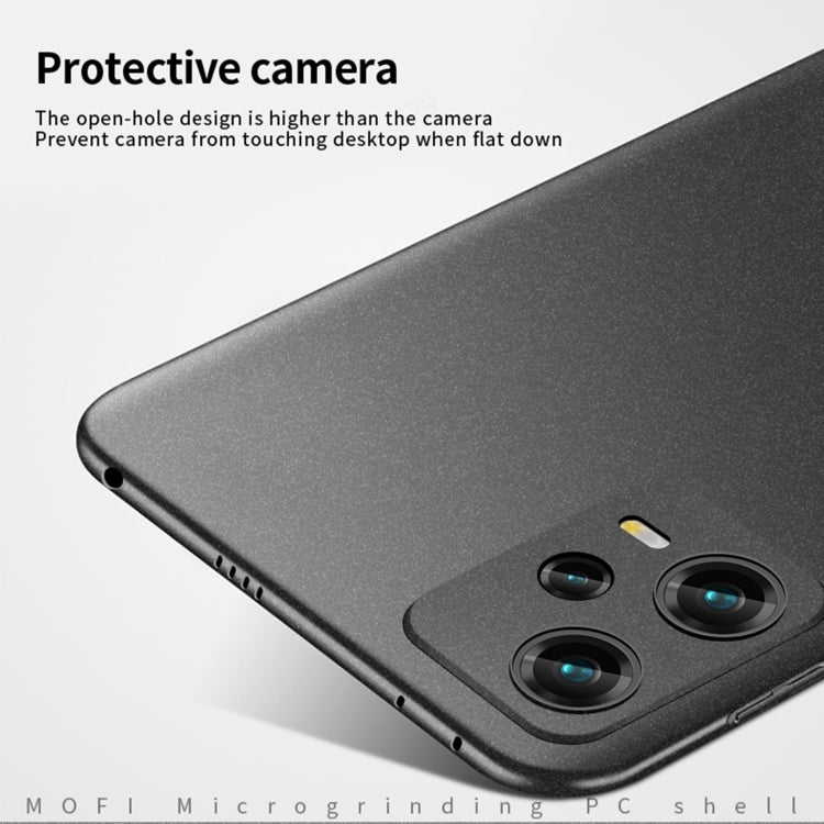 For Xiaomi Redmi Note 12 Pro Global MOFI Fandun Series Frosted PC Ultra-thin All-inclusive Phone Case(Gray) - Xiaomi Cases by MOFI | Online Shopping UK | buy2fix