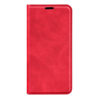 For Samsung Galaxy S25+ 5G Retro-skin Magnetic Suction Leather Phone Case(Red) - Galaxy S25+ 5G Cases by buy2fix | Online Shopping UK | buy2fix