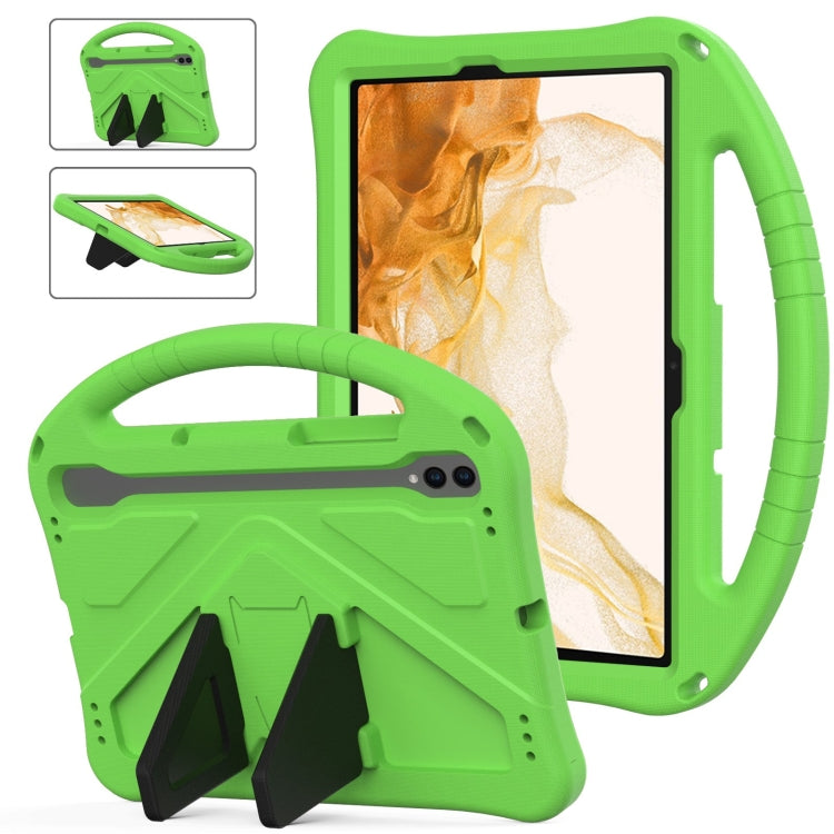 For Samsung Galaxy Tab S8 EVA Shockproof Tablet Case with Holder(Green) - Galaxy Tab S8 Cases by buy2fix | Online Shopping UK | buy2fix