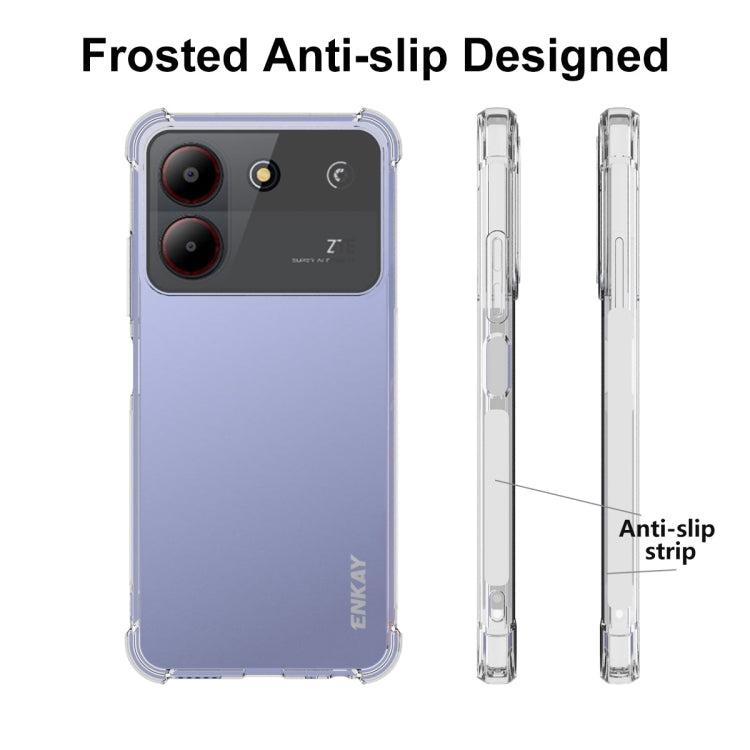 For ZTE Blade A54 4G ENKAY Clear TPU Shockproof Anti-slip Phone Case - ZTE Cases by ENKAY | Online Shopping UK | buy2fix