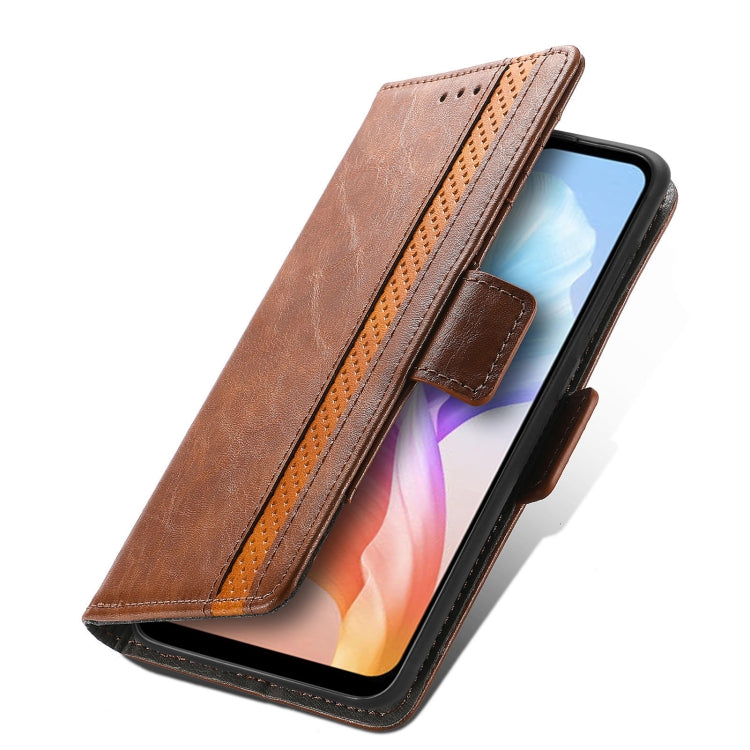 For DOOGEE X98 Pro / X98 CaseNeo Splicing Dual Magnetic Buckle Leather Phone Case(Brown) - Doogee Cases by buy2fix | Online Shopping UK | buy2fix